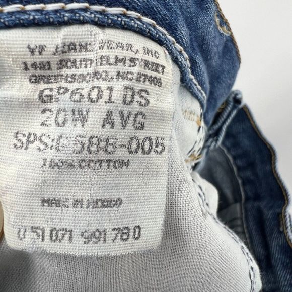 Gitano jeans 20 W average women's vintage denim 1990s high waist medium wash - Picture 5 of 6